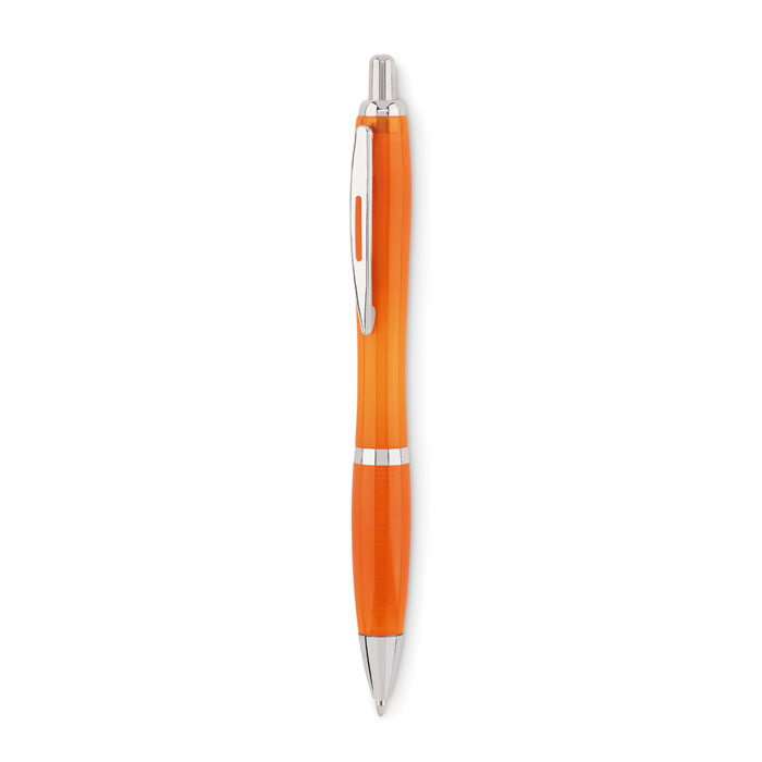 Stylo à bille rPET personnalisable RIO RPET Orange transparent